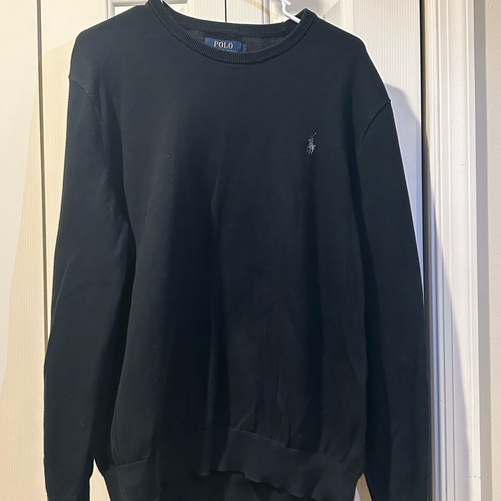 Ralph Lauren Men's Black Crewneck Sweater